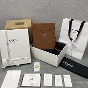 Celine Sharp Pouch In Smooth Lambskin Brown - 19.5x24x1cm - 1