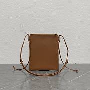 Celine Sharp Pouch In Smooth Lambskin Brown - 19.5x24x1cm - 5