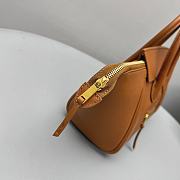 Celine Luggage In Supple Shiny Lambskin Brown - 36x22x16cm - 2