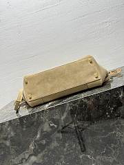 Celine Luggage In Suede Calfskin Beige - 36x22x16cm - 5