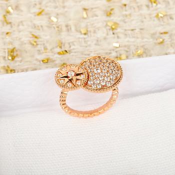 Dior Rose des Vents Ring Pink Gold and Diamonds