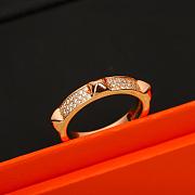 Hermes Clou D'h Ring Rose Gold - 3