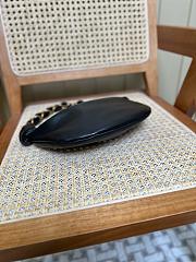 YSL Amalia Mini Hobo In Lamskin Black 28x12.5x8cm - 6