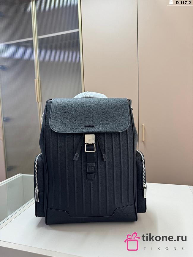 Rimowa Flap Backpack Large Grained Leather In Black - 44x37x16cm - 1