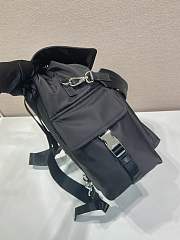 Prada Explore Re-Nylon And Leather Backpack Black 2VZ118 - 39x37x20cm - 6