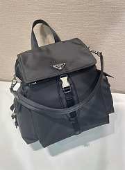 Prada Explore Re-Nylon And Leather Backpack Black 2VZ118 - 39x37x20cm - 5