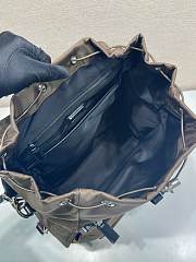 Prada Explore Re-Nylon And Leather Backpack Brown 2VZ118 - 39x37x20cm - 5