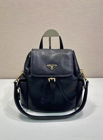 Prada Explore Medium Nappa Leather Backpack Black 1BZ080 - 29x27x12.5cm
