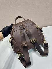 Prada Explore Medium Nappa Leather Backpack Sienna 1BZ080 - 29x27x12.5cm - 2