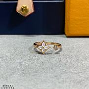 LV Color Blossom Mini Star Ring Pink Gold White/Pink Mother-of-Pearl and Diamond Q9S80F/Q9N07A - 5