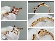 LV Color Blossom Mini Star Ring Pink Gold White/Pink Mother-of-Pearl and Diamond Q9S80F/Q9N07A - 4