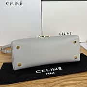 Celine Medium Nino Bag In Supple Grained Calfskin Cloud Gray - 25x17.5x10cm - 5