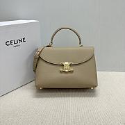 Celine Medium Nino Bag In Supple Grained Calfskin Cappuccino - 25x17.5x10cm - 1