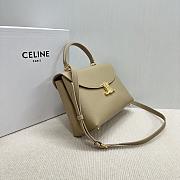 Celine Medium Nino Bag In Supple Grained Calfskin Cappuccino - 25x17.5x10cm - 4