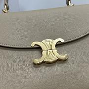 Celine Medium Nino Bag In Supple Grained Calfskin Cappuccino - 25x17.5x10cm - 2