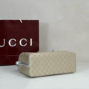 Gucci GG Emblem Small Tote Bag Silver - 31x18x11cm - 5