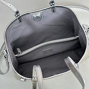 Gucci GG Emblem Small Tote Bag Silver - 31x18x11cm - 3