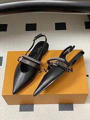 LV Vibe Slingback Flat Ballerina Black 1AHN78  - 5
