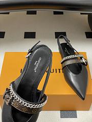 LV Vibe Slingback Flat Ballerina Black 1AHN78  - 3