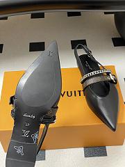 LV Vibe Slingback Flat Ballerina Black 1AHN78  - 4