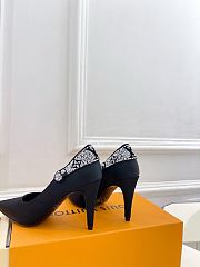 LV Legacy Pump Black Satin/Strass 10cm 1AIRTT  - 4