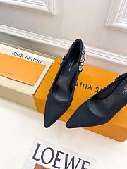 LV Legacy Pump Black Satin/Strass 10cm 1AIRTT  - 5