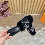 LV 6AM Mule Grained Calf Leather Black 9cm 1AGWRK  - 3