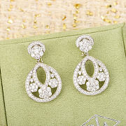 VCA Snowflake Earrings Small Model 18K White Gol Diamond - 1