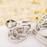 VCA Snowflake Earrings Small Model 18K White Gol Diamond - 5