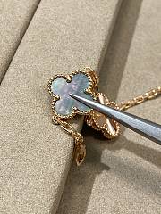 VCA Vintage Alhambra Bracelet 5 Motifs 18K Rose Gold and Gray Mother of pearl - 6