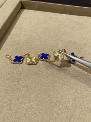 VCA Vintage Alhambra Bracelet 5 Motifs 18K White Gold and Blue Lapis Lazuli - 4