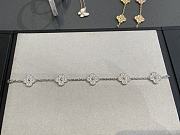 VCA Vintage Alhambra Bracelet 5 Motifs 18K White Gold Diamond VCARA41500 - 6