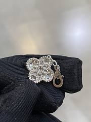 VCA Vintage Alhambra Bracelet 5 Motifs 18K White Gold Diamond VCARA41500 - 3