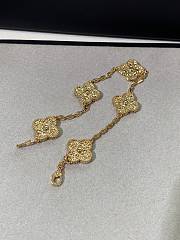 VCA Vintage Alhambra Bracelet 5 Motifs 18K Yellow Gold VCARO1IE00 - 4