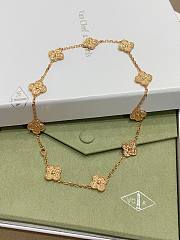 VCA Vintage Alhambra Necklace 10 Motifs 18k Yellow Gold VCARO1ID00 - 1