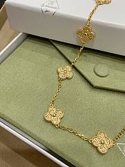 VCA Vintage Alhambra Necklace 10 Motifs 18k Yellow Gold VCARO1ID00 - 6