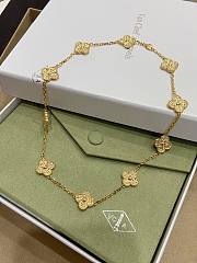VCA Vintage Alhambra Necklace 10 Motifs 18k Yellow Gold VCARO1ID00 - 5