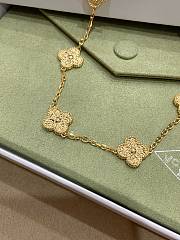VCA Vintage Alhambra Necklace 10 Motifs 18k Yellow Gold VCARO1ID00 - 3
