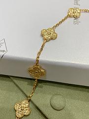 VCA Vintage Alhambra Necklace 10 Motifs 18k Yellow Gold VCARO1ID00 - 2
