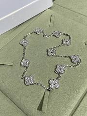 VCA Vintage Alhambra Necklace 10 Motifs 18K White Gold Diamond VCARA42400 - 1