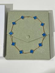 VCA Vintage Alhambra Necklace 10 Motifs 18k Yellow Gold Agate VCARP34800 - 2