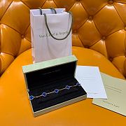 VCA Vintage Alhambra Bracelet 5 Motifs 18k Yellow Gold Agate VCARP34900 - 2