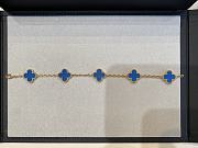 VCA Vintage Alhambra Bracelet 5 Motifs 18k Yellow Gold Agate VCARP34900 - 1