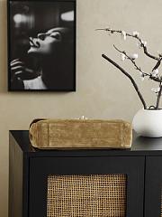 Chanel Maxi Flapbag Suede Calfskin & Gold-Tone Metal Dark Beige - 32x9.5x10cm - 2