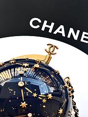 Chanel Evening Bag Resin Strass & Gold-Tone Metal  Dark Blue & Gold - 18x11x11cm - 6