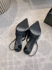 YSL Babylone Breteuil Slingback Pumps In Smooth Leather In Black 9mm - 3