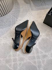 YSL Babylone Breteuil Slingback Pumps In Smooth Leather In Brown 9mm - 2