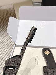 YSL Tribute Mules In Denim Black - 5