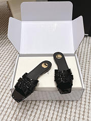 YSL Tribute Mules In Patent Leather Black - 6