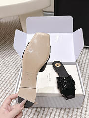 YSL Tribute Mules In Patent Leather Black - 2